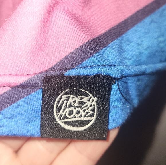 Fresh Hoods Men's Dinosaur Polo Shirt Size XX‎ Large Bright Colorful 80s Vibe - Picture 4 of 10